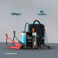 Powerology 8800mAh Multi Functional Jump Starter with Tire Inflator Transparent - 5