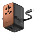 Momax World+ 25W 3-Port with Built-in USB-C Cable + AC Travel Adaptor - 6
