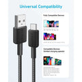 Anker 322 USB-A to USB-C Braided Cable 3ft - 3