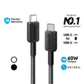Anker 322 PowerLine USB C to USB C Braided 3ft/0.9m 60W Cable - 3