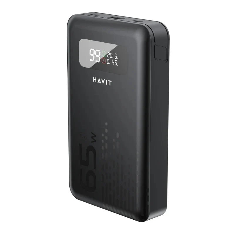 Havit PB5212 Power bank 20000mA 100W with 2 cable شاحن طوارئ