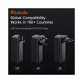 Mcdodo 3-in-1 Power Bank with Digital Display 30W 10000mAh capacity built-in retractable cable and interchangeable plugs (UK/EU/US) - 2