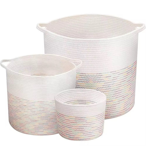 Wholesale Rope Basket Cotton سلة منسوجة من القطن